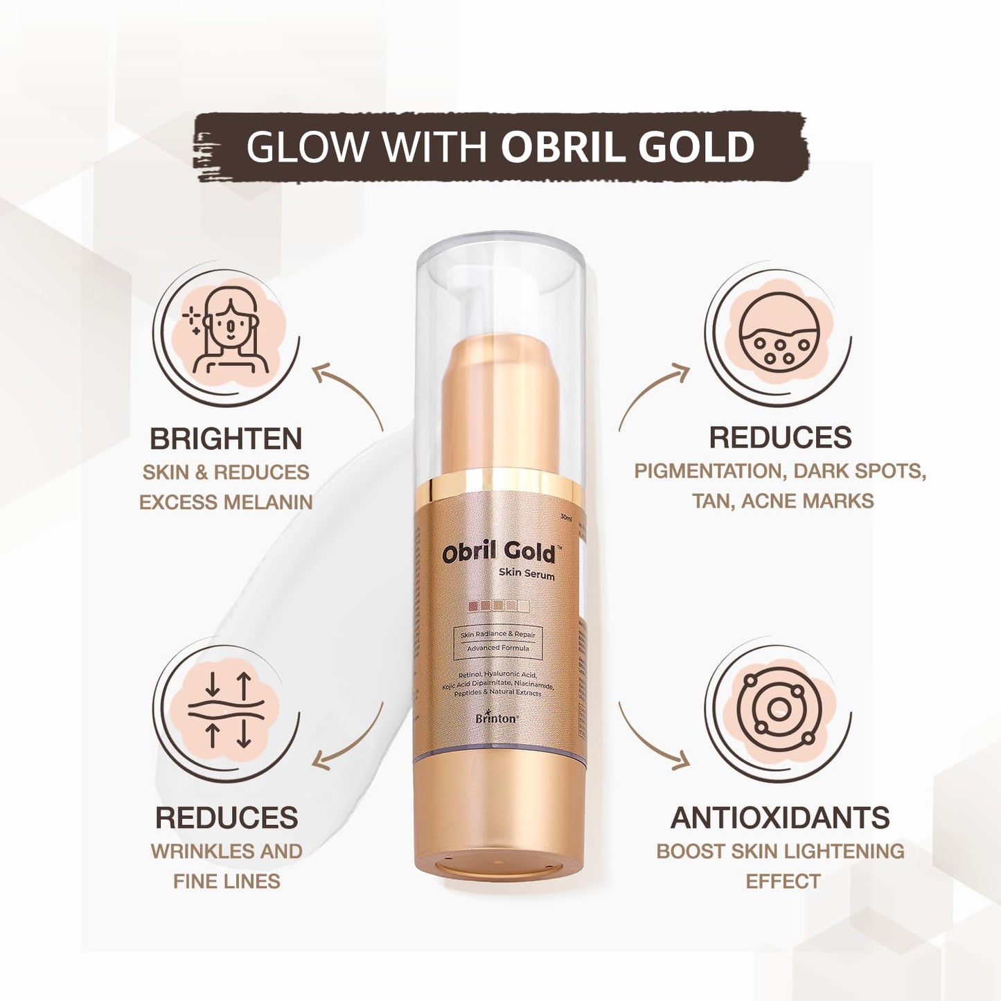 Brinton Obril Gold Skin Serum - 30 ml