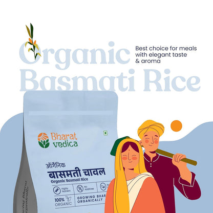 Bharat Vedica Organic Basmati Rice - Organic Basmati Chawal