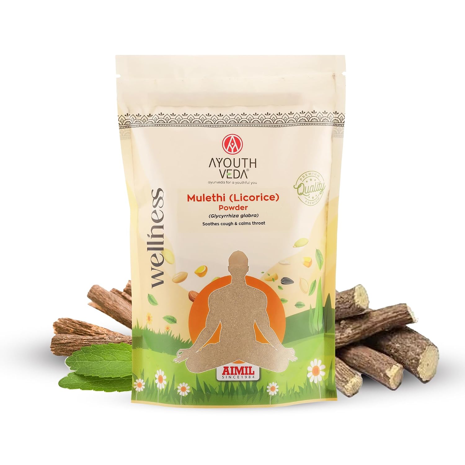 Ayouthveda Mulethi (Liquorice) Decoction – Nature’s Sweetness for Respiratory Wellness Net Qty: 200g