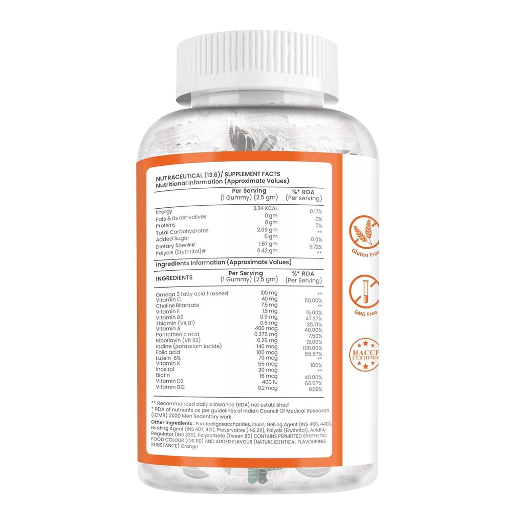 NutriQuint Multivitamin Gummies for Men Orange Flavour - 30 Gummies
