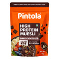 Pintola 25g High Protein Dark Chocolate & Cranberry Muesli 1kg, No Refined Sugar, Trans Fat Free, High Fibre, Gluten-Free, Breakfast Cereal