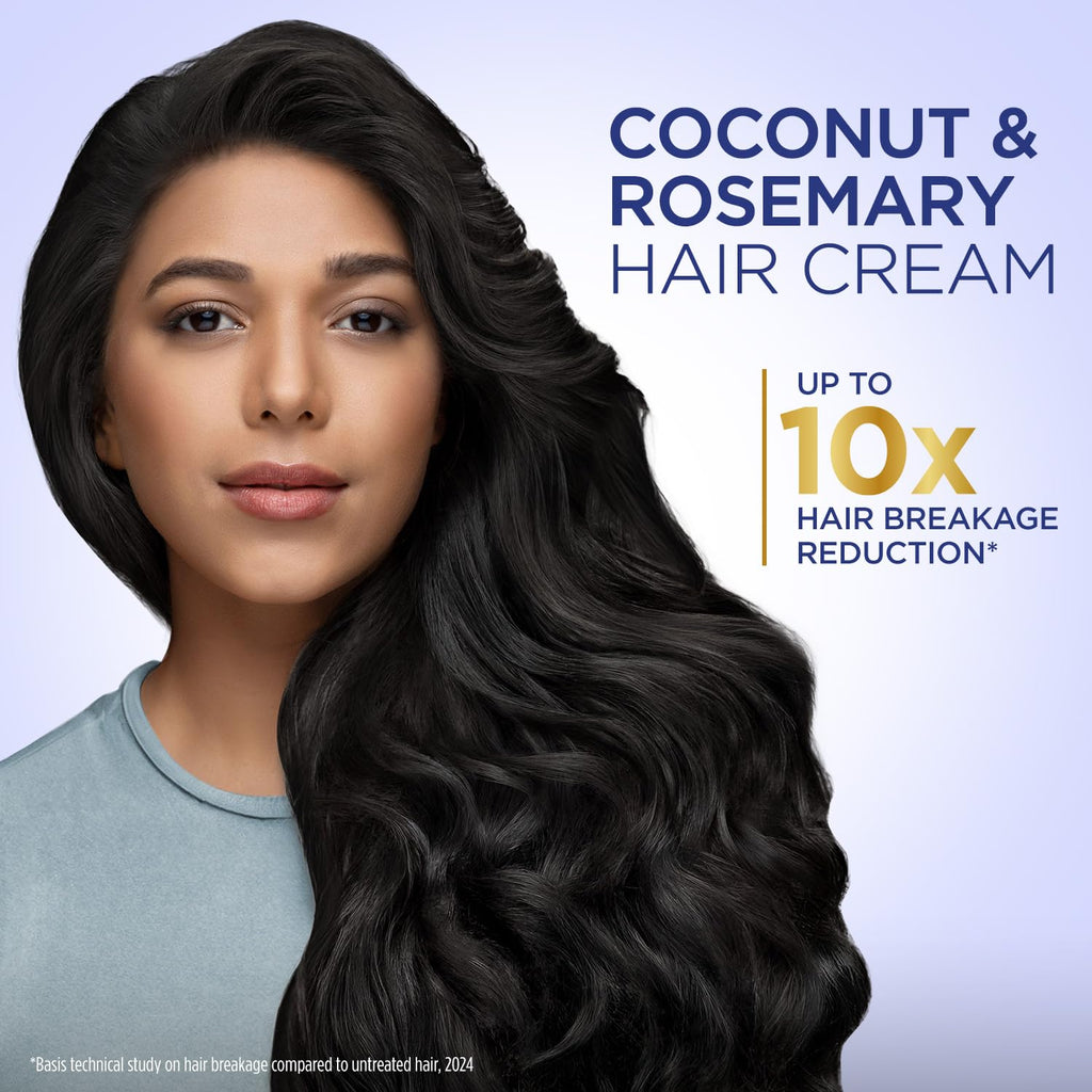 Parachute Advanced Coconut & Rosemary Hair Cream 210ml | Anti â€“ HairFall | 10X Breakage Reduction | 2X Smoother, Softer | For Men & Women