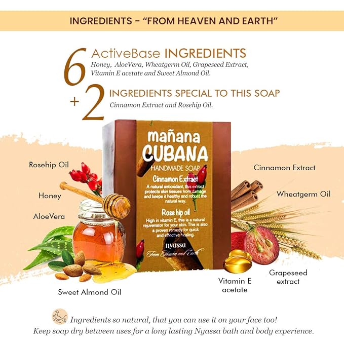 Nyassa Manana Cubana Handmade Soap - 150 Gms