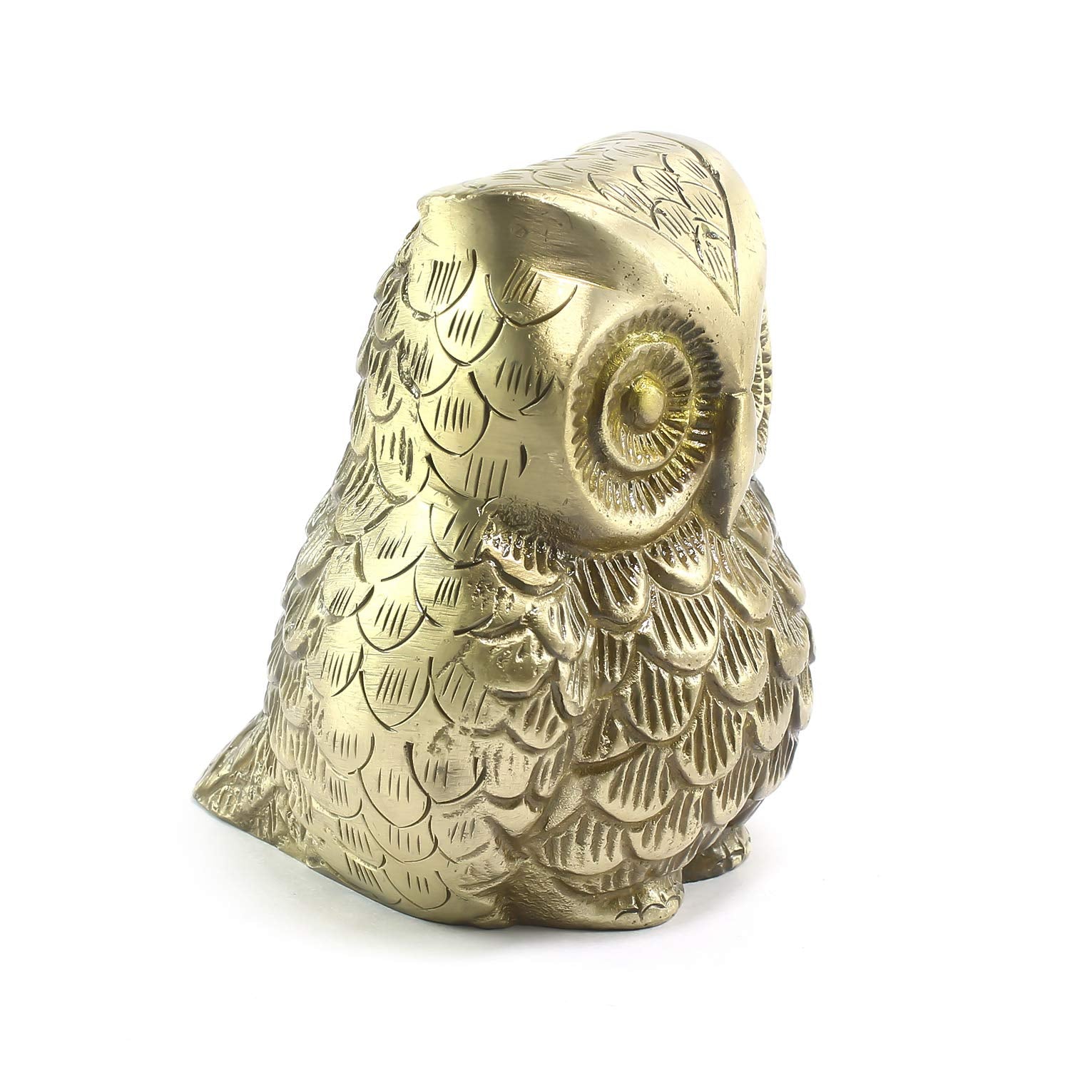 Ecraftindia Brass Decorative Owl Showpiece