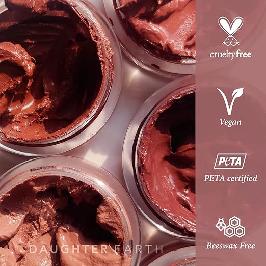 Daughter Earth Vegan Lip and Cheek Tint With Vitamin E | Coral Nude Matte Natural Blush for Women - 4.5 Gms