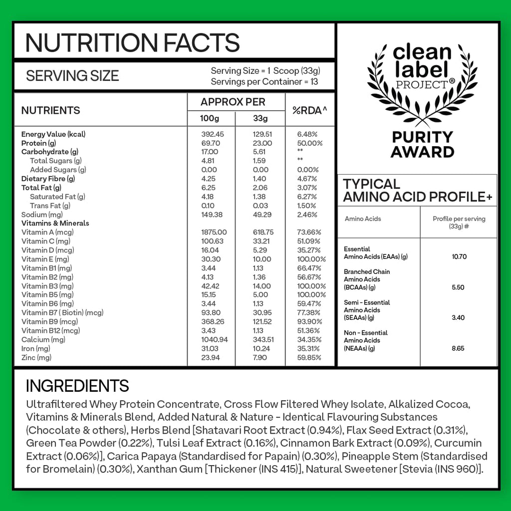OZiva Protein & Herbs for Women, Chocolate, 16 Servings, 0g added Sugar