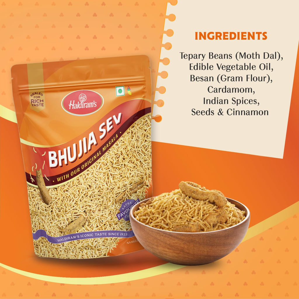 Haldiram's Nagpur Bhujia Sev, Spicy, 400 Gram