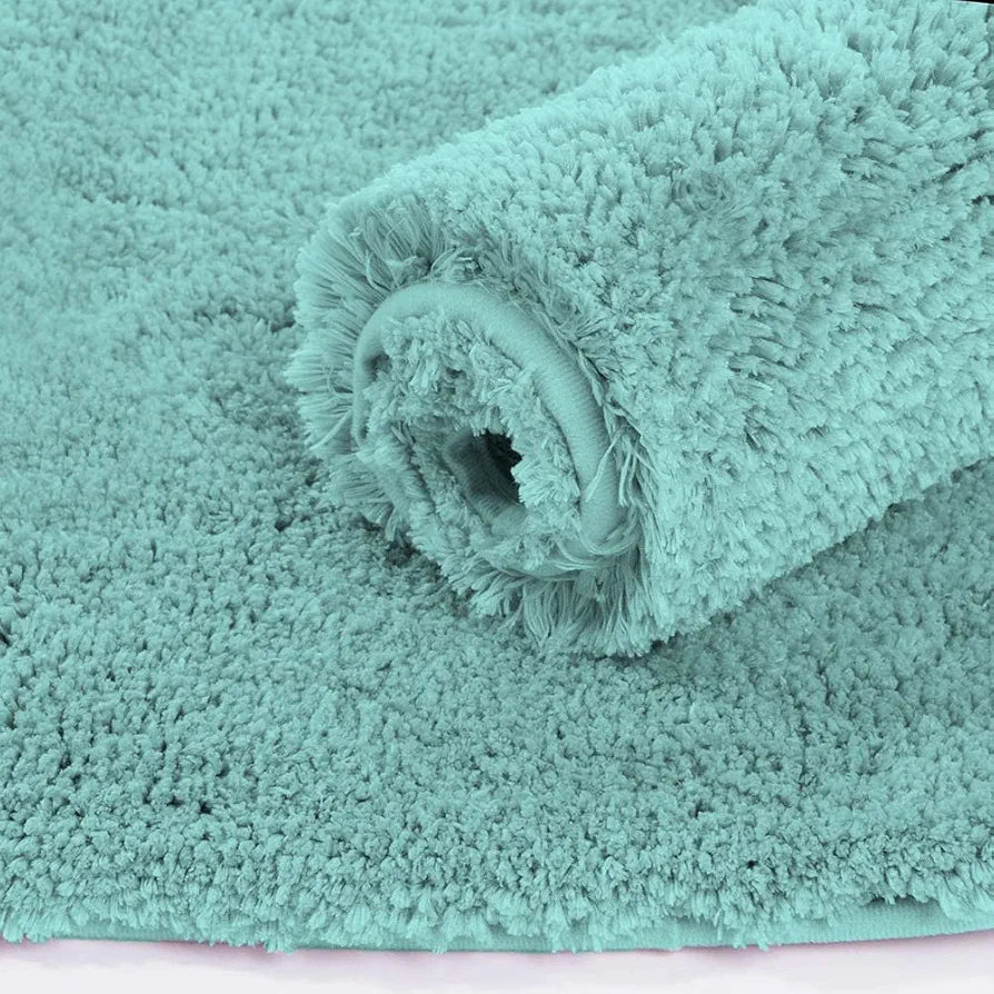 Luxe Home International Bath Mat Super Soft Ultra Absorbent Rectangular Mat Colour Blue (Pack of 2)