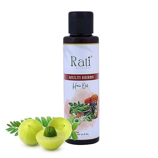 Rati Ayurveda Multi-Herbs Hair Oil Revitalizes - 100 ml