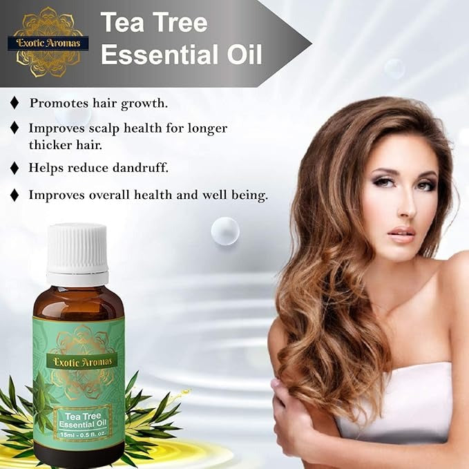 Exotic Aromas Tea Tree Oil - 15 ml (Pack of 2)