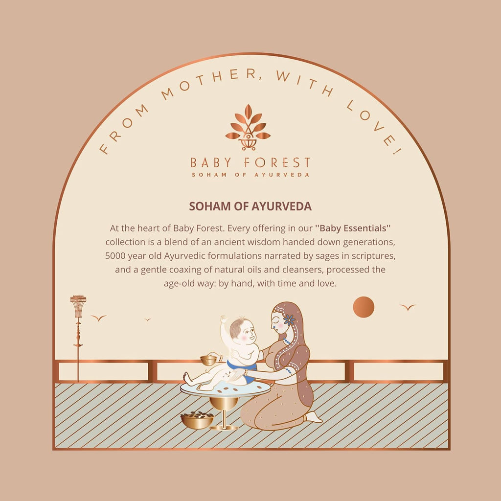 Baby Forest Badami Sneh Cold Pressed Almond Oil for Babies | Organic & Natural Baby Massage Oil for Skin, Hair & Body | Derma Safe, Non-Sticky, BPA-Free, Cruelty-Free | 200ml | Ayurvedic Baby Oil