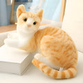 Tickles Cute Cat Soft Stuffed Plush Animal Toy for Kids Yellow 28 cm