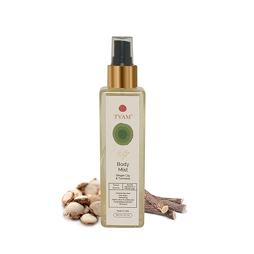 TVAM Body Mist Ginger Lily Turmeric For Everyday use - 200 ml