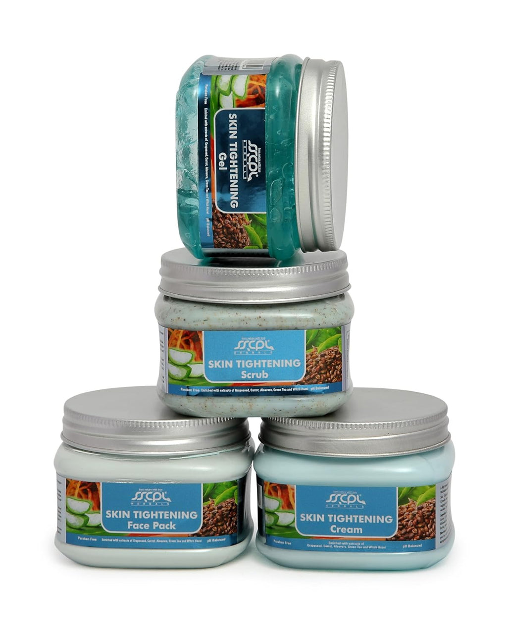 Sscpl Herbals Facial Kit for Skin Tightening - 150 gms (Pack of 4)