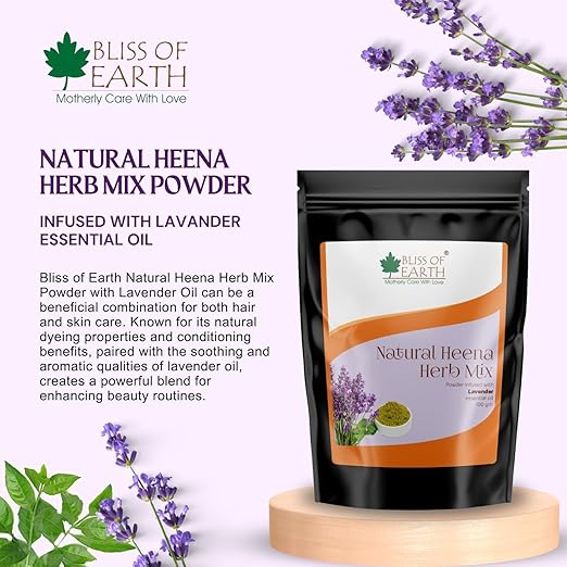 Bliss of Earth Herbal Henna For Hair Lavender - 100 gms