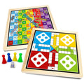 Wembley 2-in-1 Ludo Snake and Ladder Jumbo Wooden Board Game