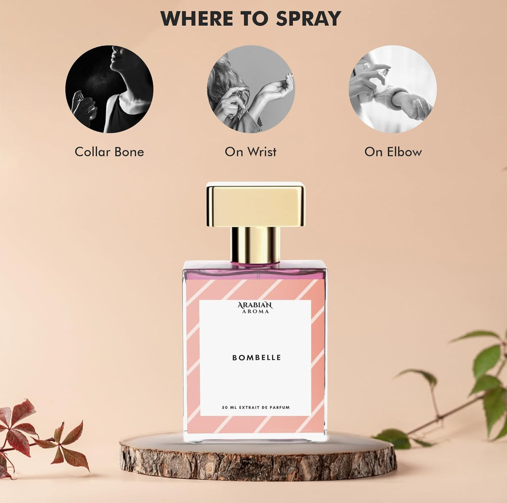 Arabian Aroma Bombelle Eau De Parfum 50ML for Women | Fruity Floral Sweet Perfume | Long Lasting Luxury Fragrance