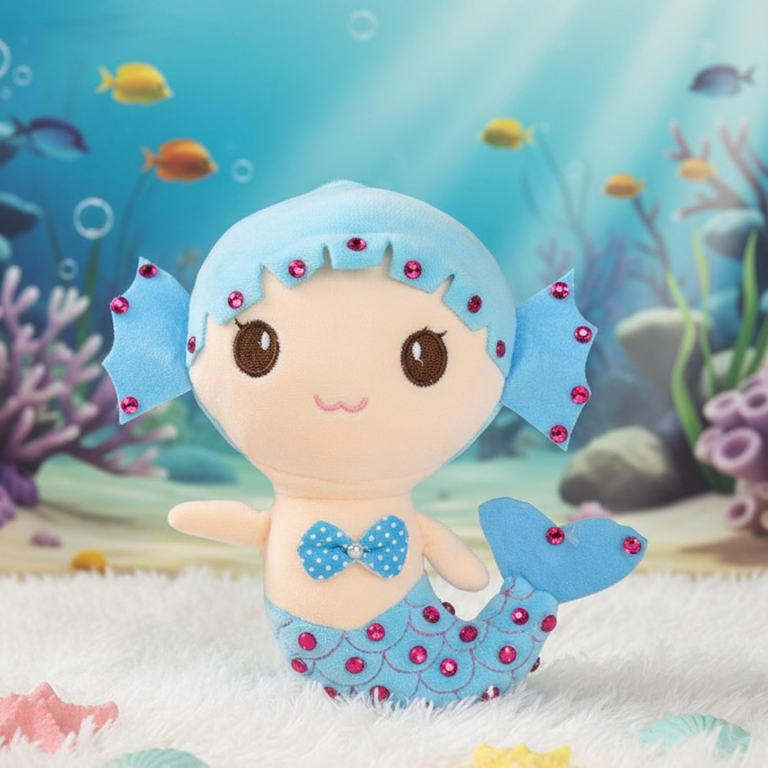 Tickles Mermaid Soft Doll Stuffed Plush Toy for Kids 20 cm