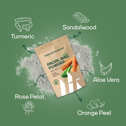 Mountainor Facial Hair Removal Wax Powder