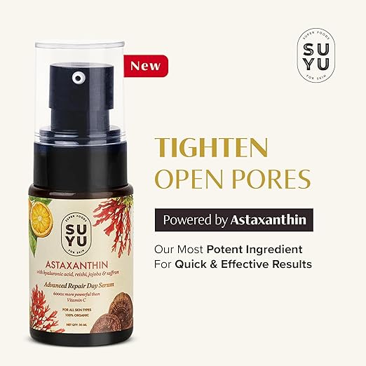 Suyu Astaxanthin + Hyaluronic Acid Serum for Face - 30 ml