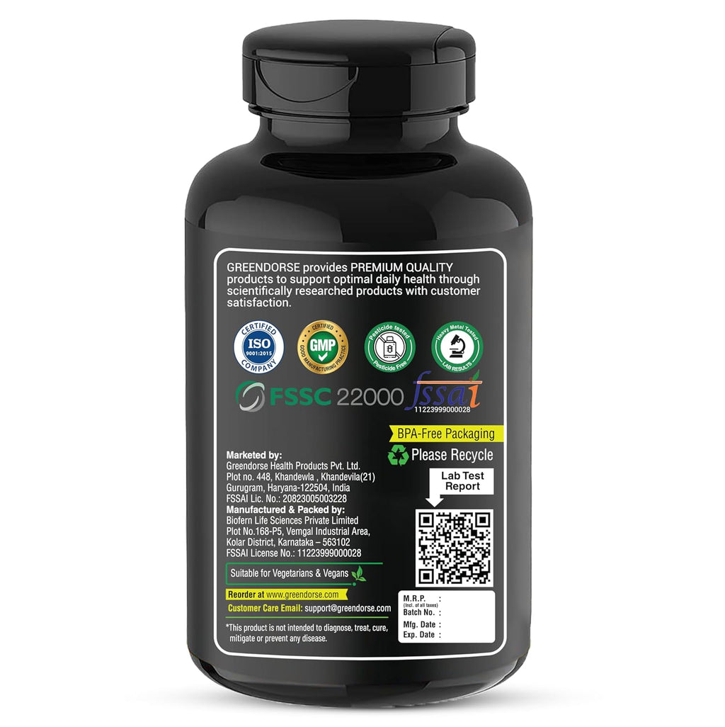 GREENDORSE Magnesium Complete - High Absorption Magnesium Complex with 5 Forms + Zinc, D3 & K2-7 | Bioavailable formula for Muscle Cramps, Stress Relief, Bone Health, and PMS | 90 Veg Capsules