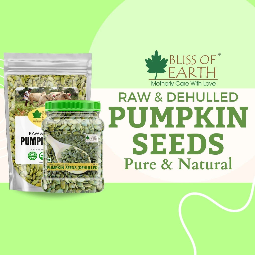 Bliss of Earth Pumpkin Seeds 200gm - Dehulled Pumpkin Seeds for Eating & Weight Management - Natural and Organic Superfood for Immunity Support and a Healthy Diet