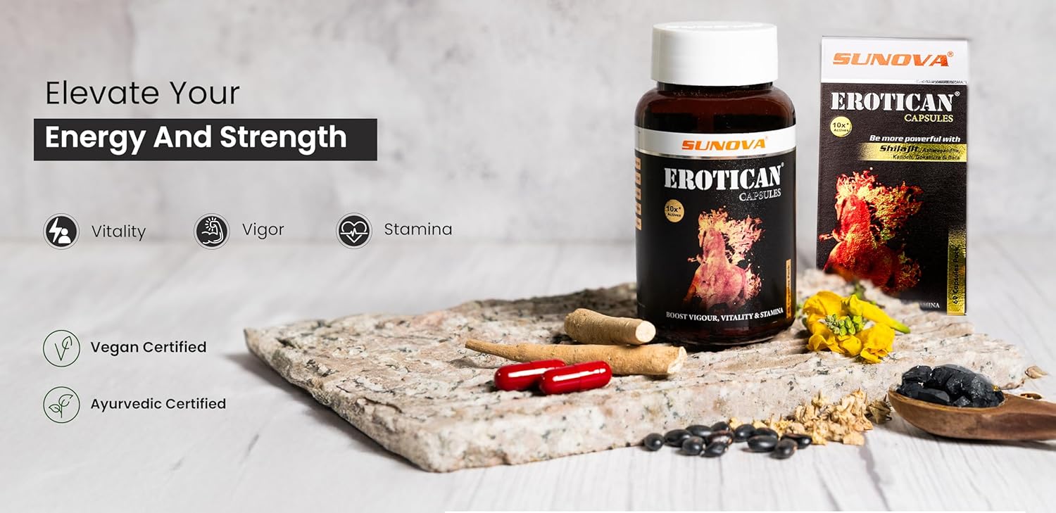 SUNOVA Erotican 60 capsules, 600 mg