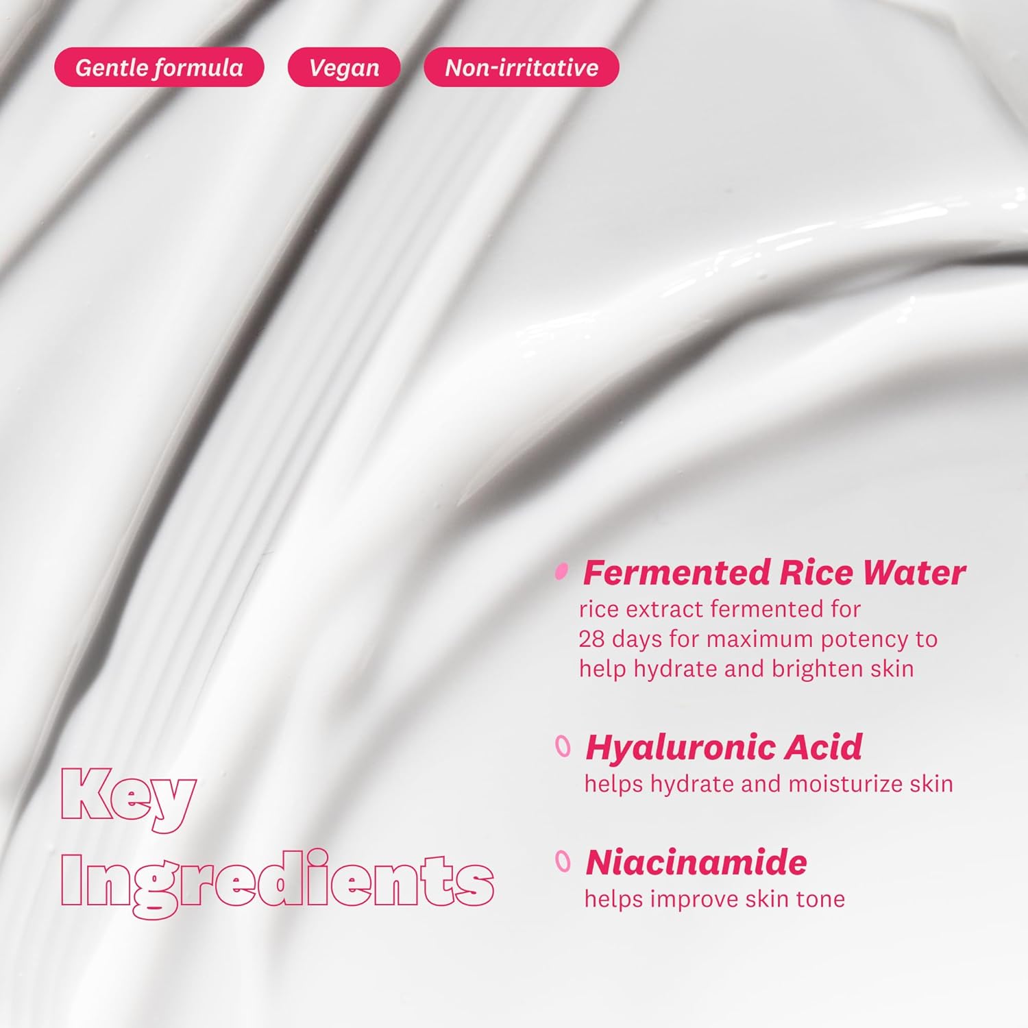 The Face Shop Rice Water Bright Vegan Cream with Ceramide, Niacinamide & Hyaluronic Acid | Brightens Skin, Fades Blemishes & Acne Marks | Korean Skin Care | 50ml