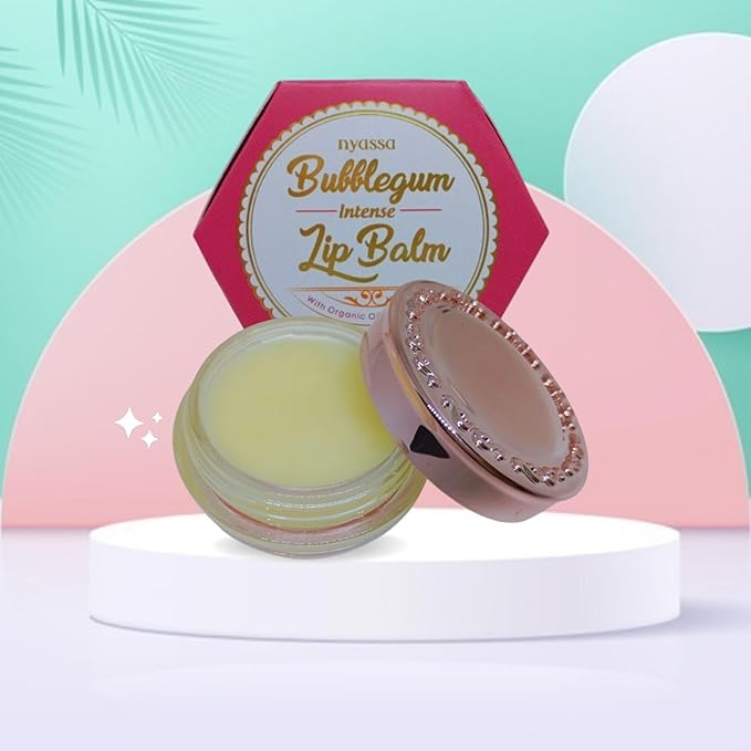 Nyassa Bubblegum Intense Lip Balm With Shea Butter & Organic Sweet Almond Oil - 6 Gms