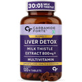 Carbamide Forte Liver Detox Supplement with Milk Thistle | 800mg Milk Thistle Extract (30:1) | Liver Detox Tablets with Added Multivitamins & Amino Acids â€“ 120 Veg Tablets