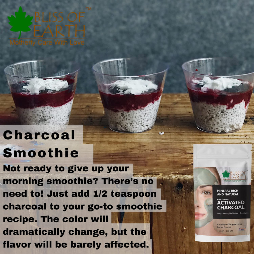 Bliss of Earth Coconut Shell Activated Charcoal Powder 100gm