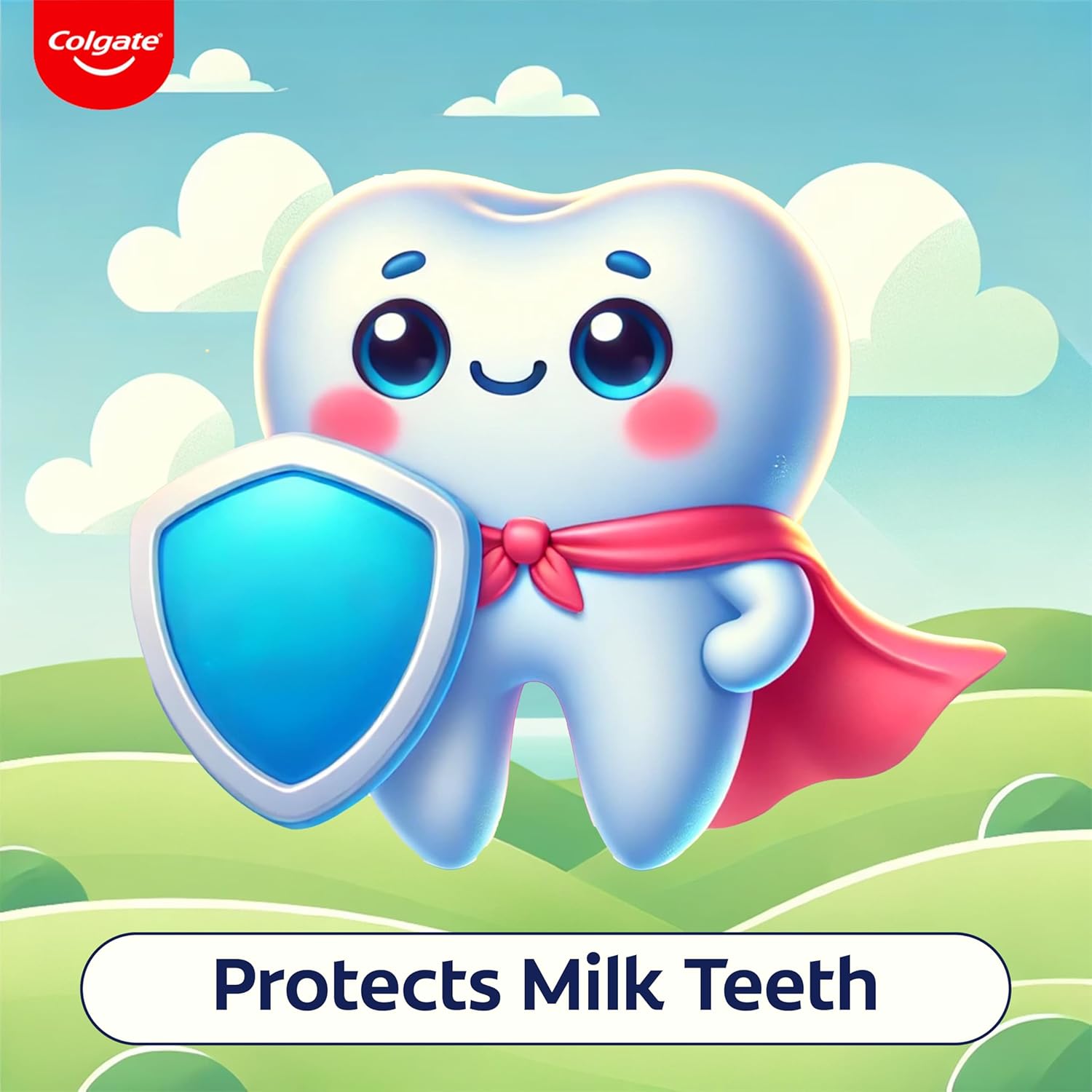 Colgate Kids Tiger Toothpaste for 2-5 Years - 80gm, Tooth Paste with 50% Lesser Abrasive Formula for Protecting Against Cavities (Strawberry Flavour)