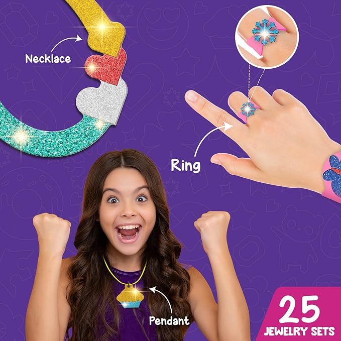 Smartivity Foil Magic Jewelry & Bracelets Making Craft Kit for Kids Age 4-10 Years Create 25+ Unique Designed