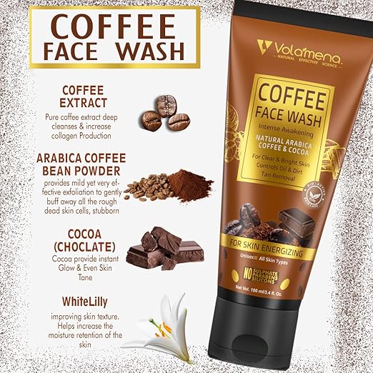 Volamena Coffee Face Wash with Natural Arabica - 100 ml