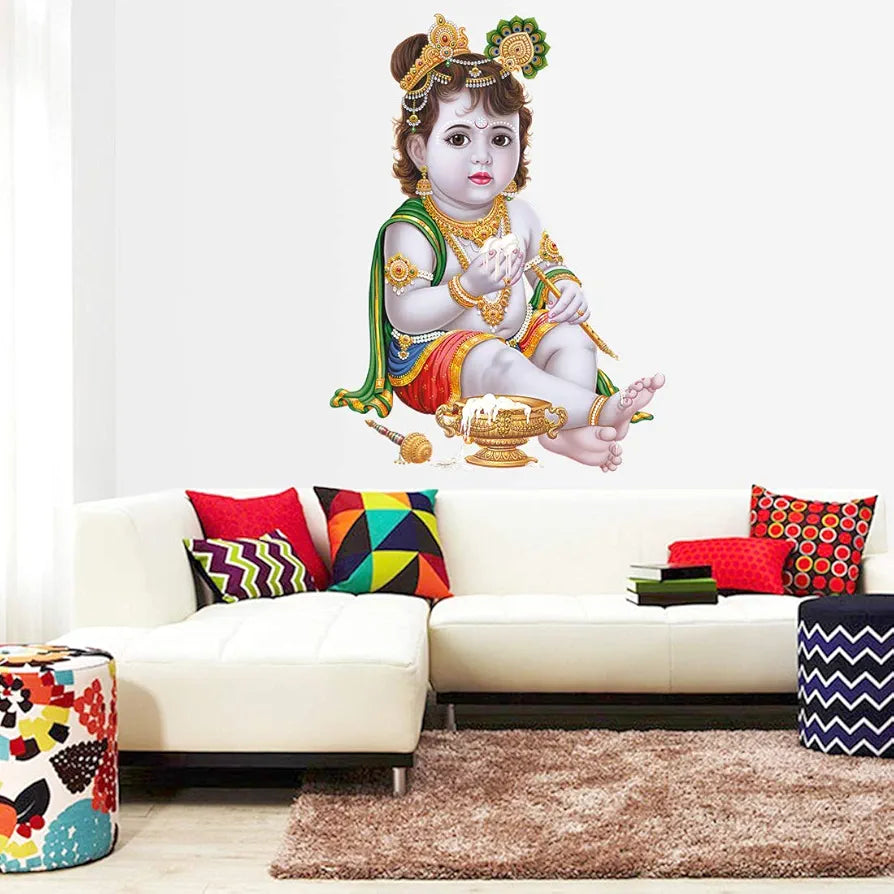 Rangoli White Glossy Vinyl Wall Sticker Premium Self-Adhesive Waterproof Parent-13 Design-7