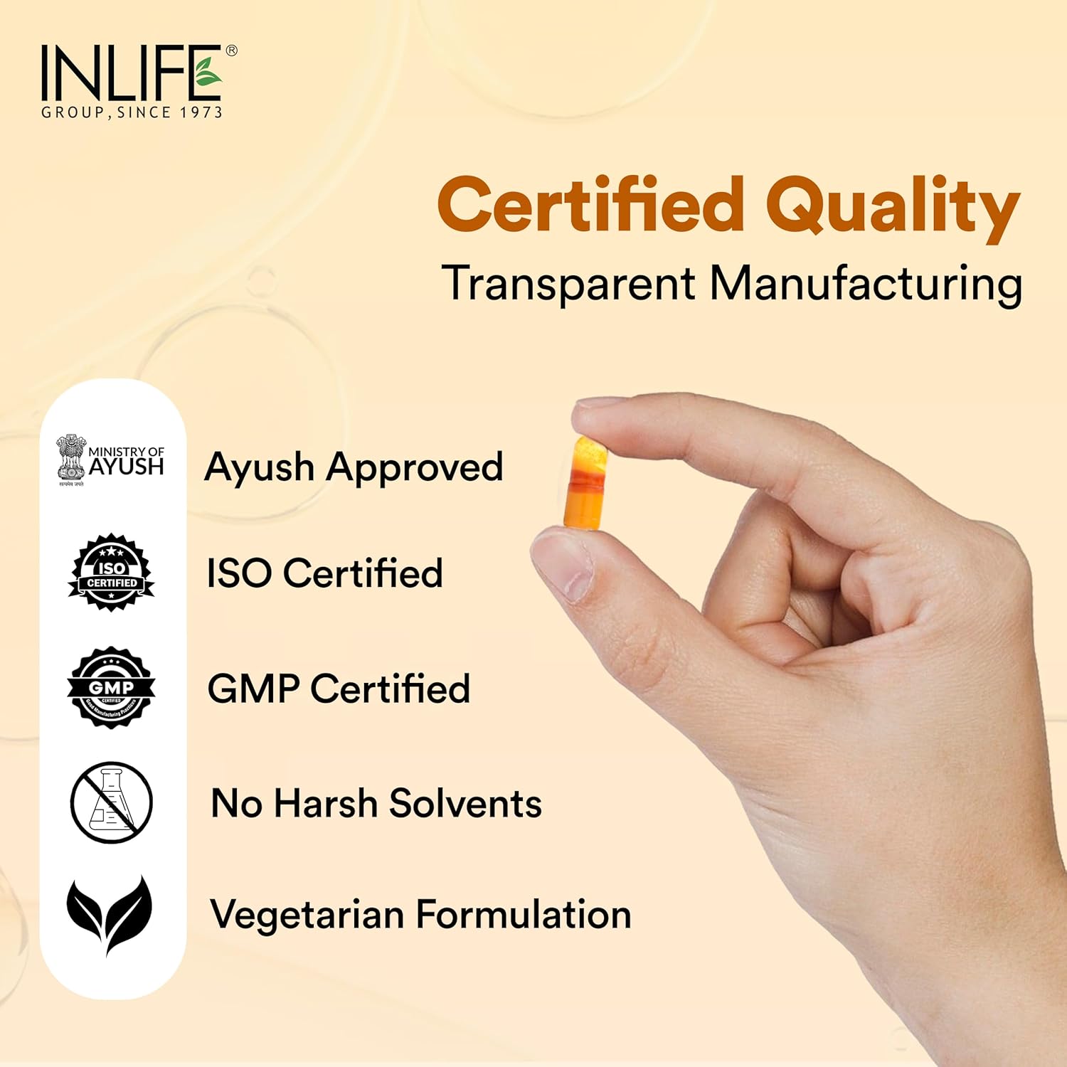 INLIFE Curcumin Capsules with Turmeric Oil | 71% Turmerones & 95% Curcuminoids | Supercritical COâ‚‚ Extracted Oil Supplement | Immune Support & Joint Health â€“ 60 Liquid Filled Vegetarian Capsules