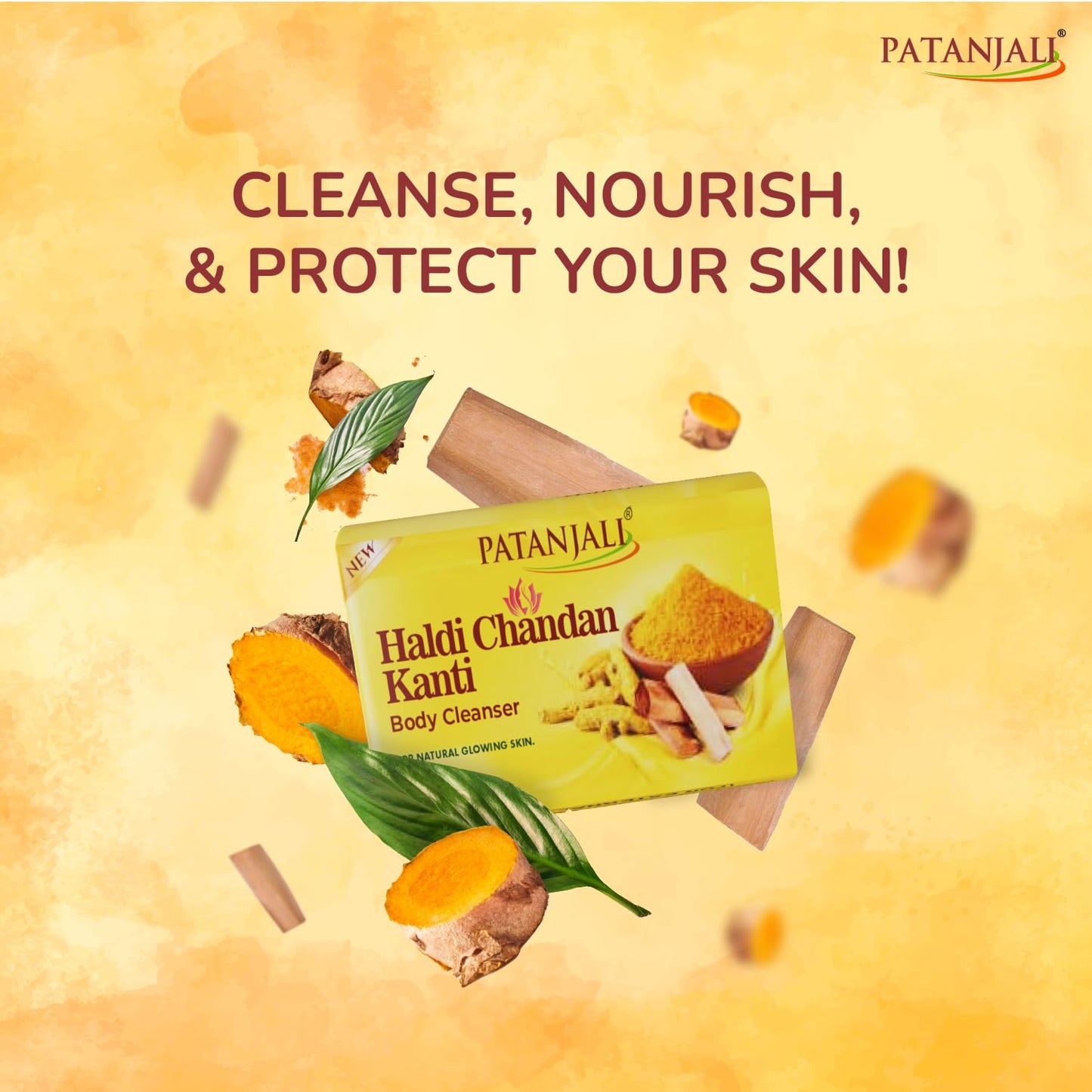Patanjali Haldi Chandan Kanti Body Cleanser