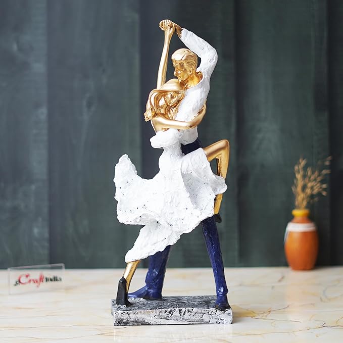 Ecraftindia Tango Dancing Couple Statue Human Figurines Decorative Showpiece