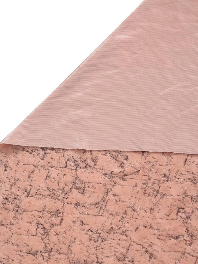 Cortina 2 Piece Solid Design Panel Eyelet Velvet Door Curtains | 7 Feet | Rose