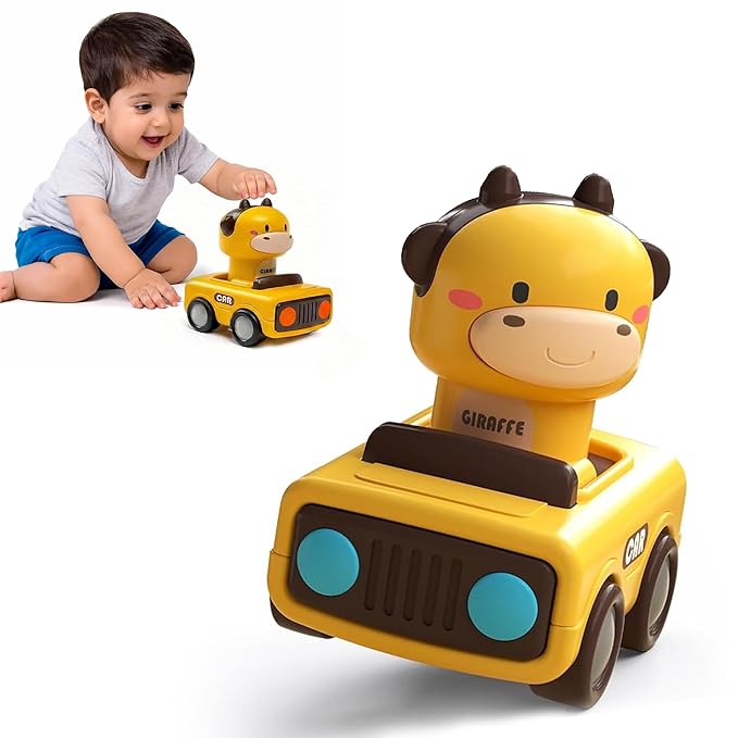 Kidology Press & Go Friction-Powered Cars for Toddlers