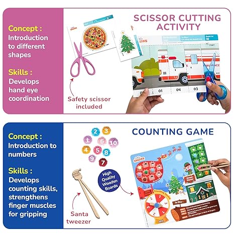 Smartivity Montessori Based Busy Box Boys and Girls 7in1 Preschool Learning Activity