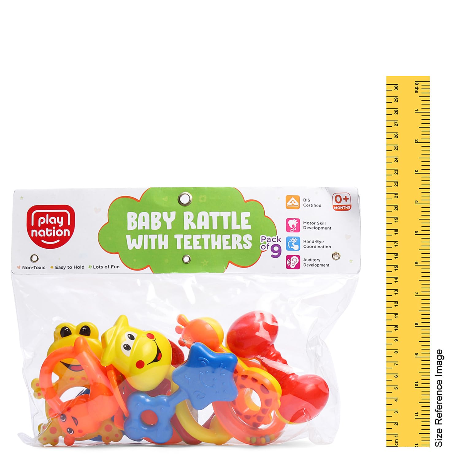 Play Nation BPA-Free Rattle & Teether Set for Newborns & Infants Rattles