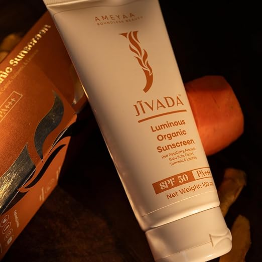 Jivada Luminous Organic Sunscreen with SPF 50+ PA+++ - 100 ml
