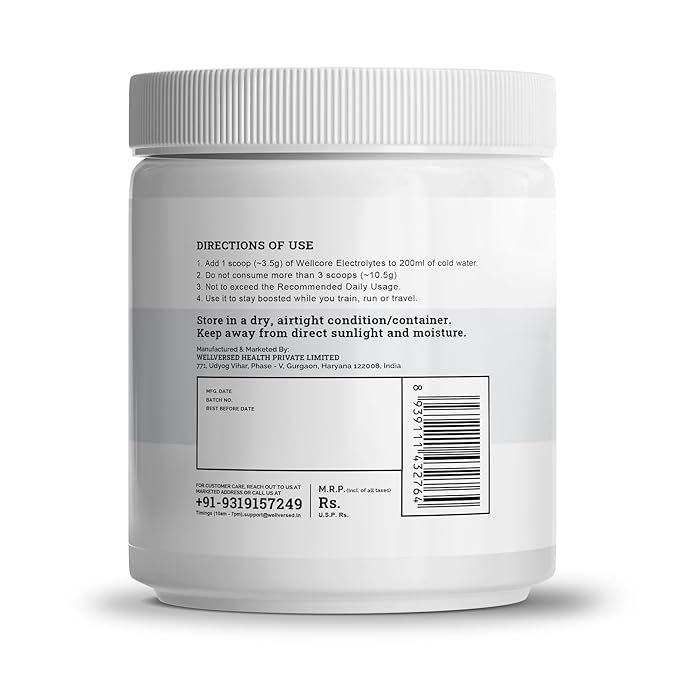 Wellcore Electrolytes Unflavoured - 200 gms