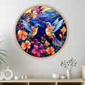 Livin'luxe paintings Loving couple Bird modern art Premium Sparkle lamination Golden GR-26