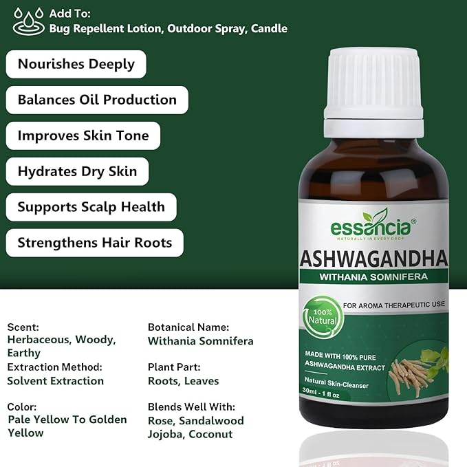Essancia Rejuvenating Ashwagandha Oil - 30 ml