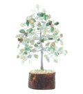 Crocon Green Jade Crystal Bonsai Tree Silver Wire