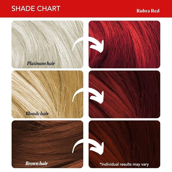 Paradyes Top-up Semi-permanent Rubra Red Diy Conditioner Based Hair Colour - 120 Gms