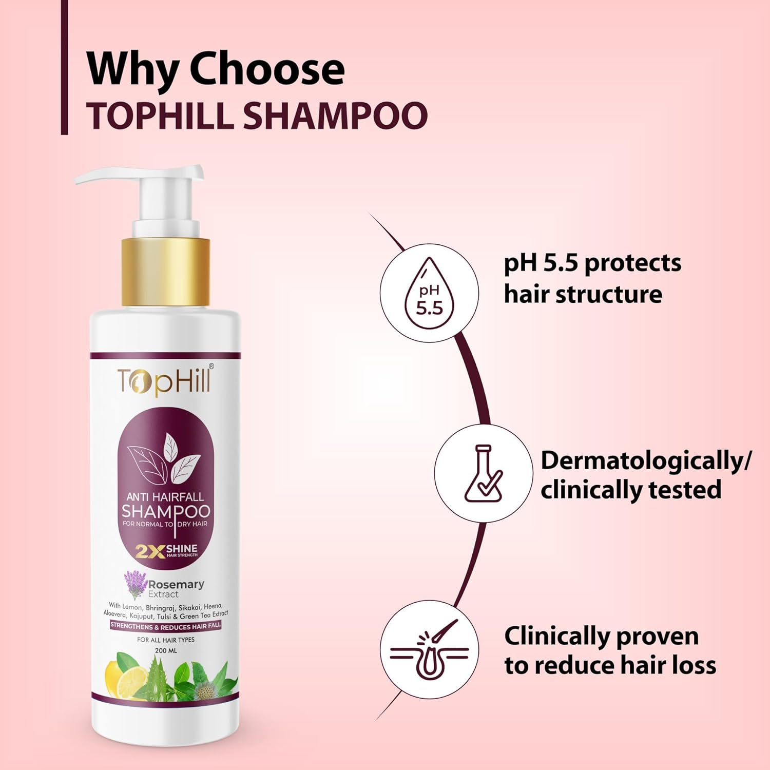 TopHill Anti Hairfall Shampoo - 200 ml