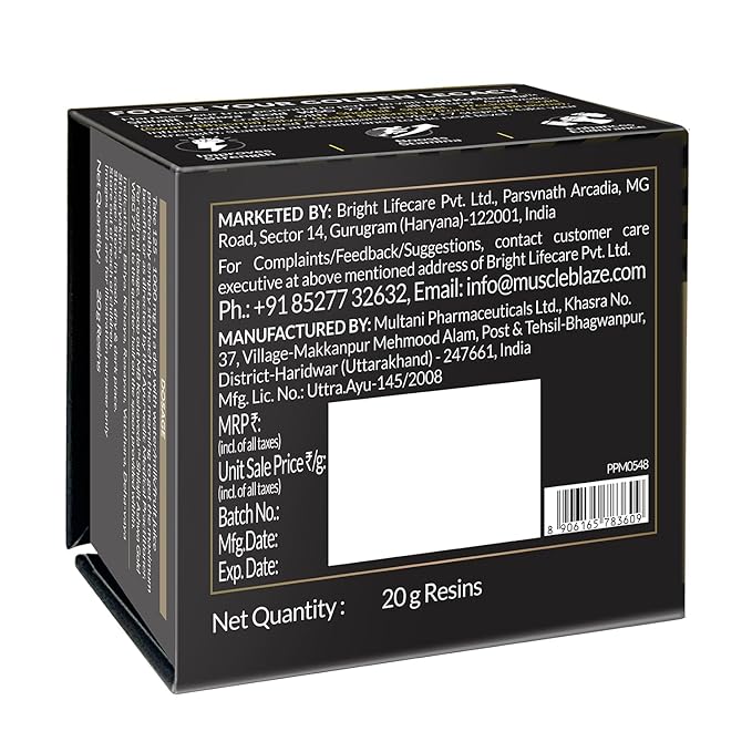 Koshaveda Shilajit Ashwa Gold WSG 77 by MuscleBlaze